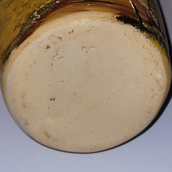 Vintage Ruth Poage Pottery Earthware Urn Butterchurn With Lid Handpaited - Picture 6 of 10
